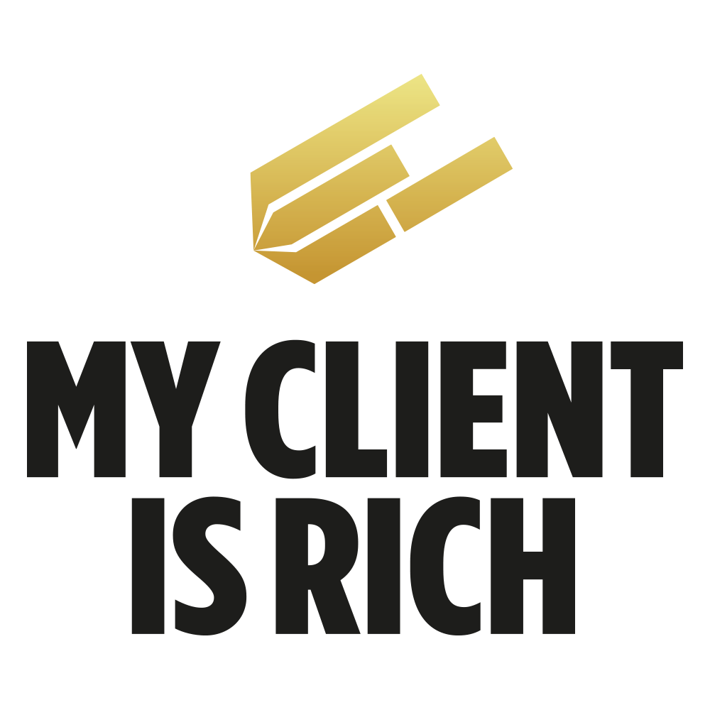 Logo My Client is Rich